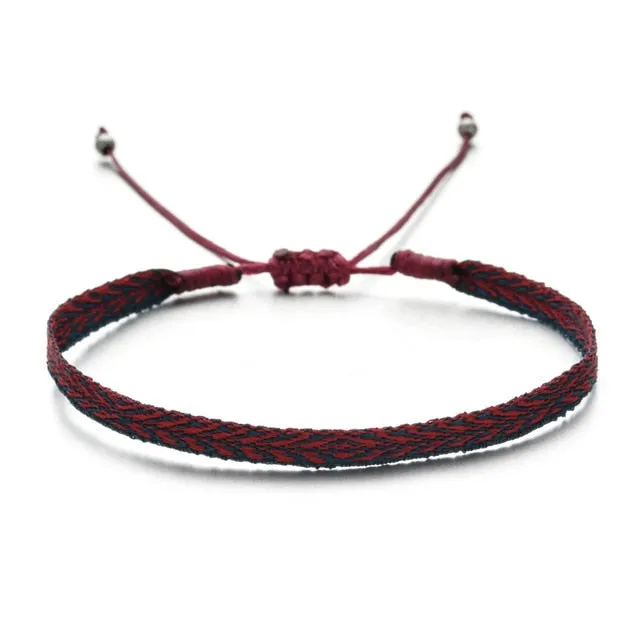 Bohemian Colourful Woven Rope String Bracelet