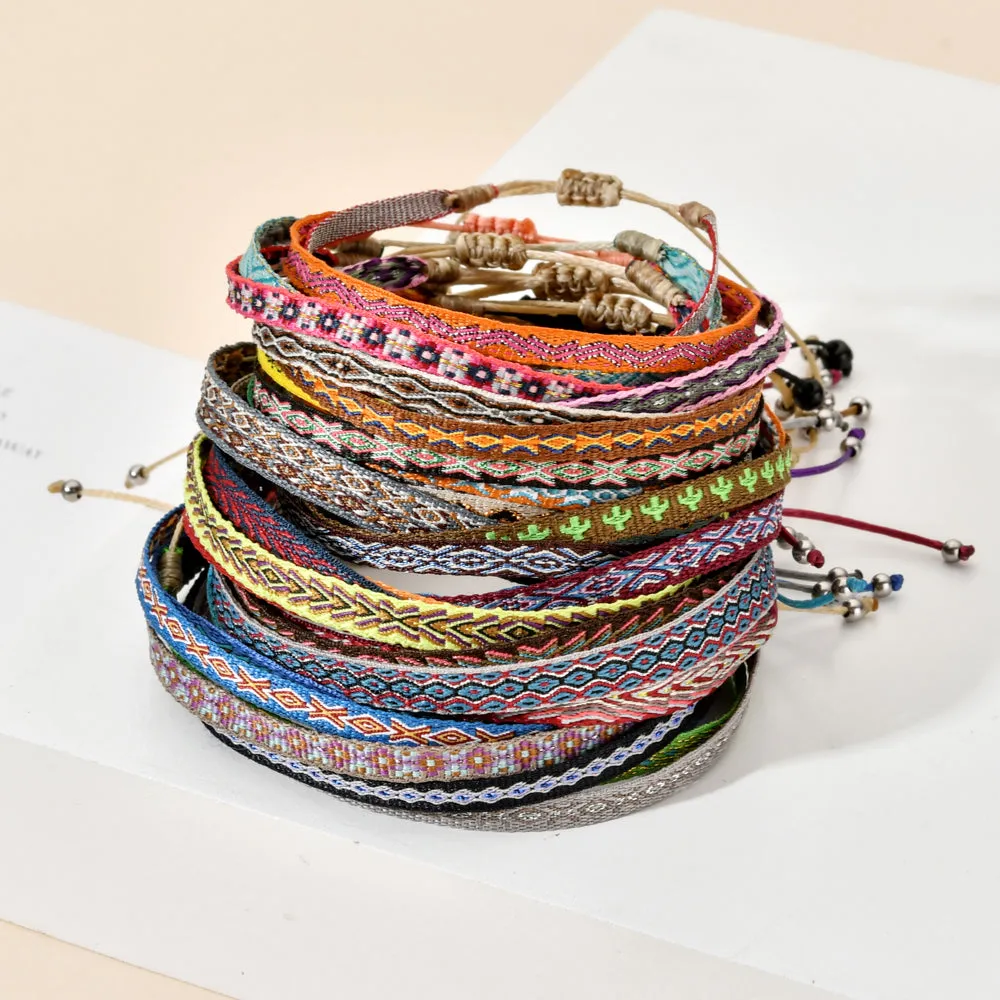 Bohemian Colourful Woven Rope String Bracelet