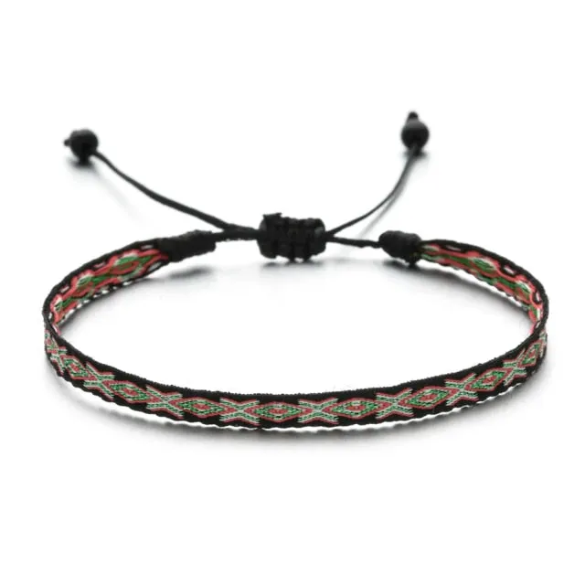 Bohemian Colourful Woven Rope String Bracelet