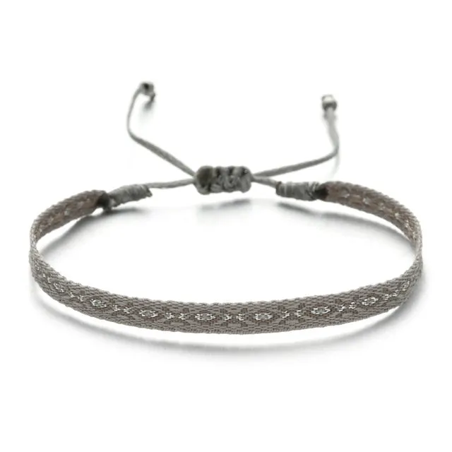 Bohemian Colourful Woven Rope String Bracelet