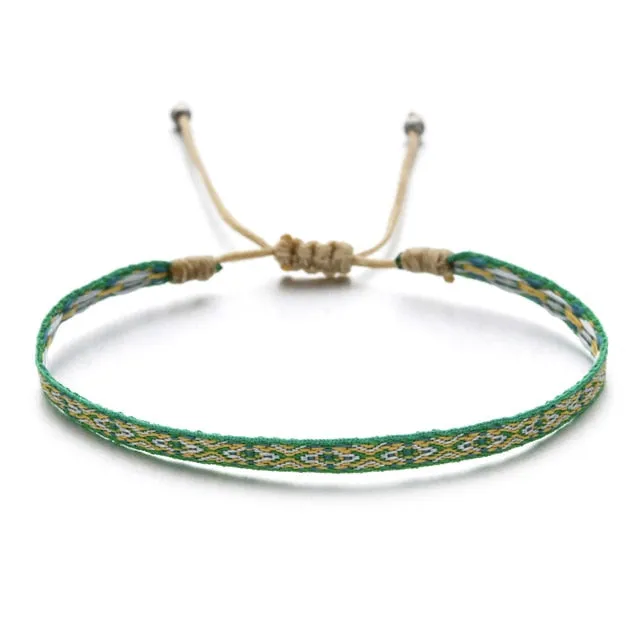 Bohemian Colourful Woven Rope String Bracelet