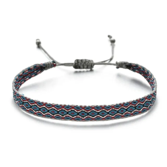 Bohemian Colourful Woven Rope String Bracelet