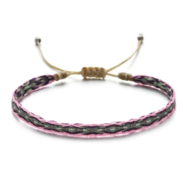 Bohemian Colourful Woven Rope String Bracelet