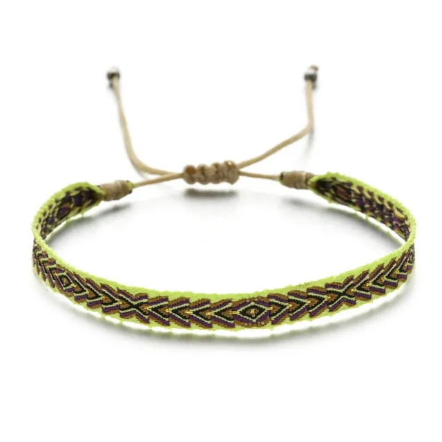 Bohemian Colourful Woven Rope String Bracelet