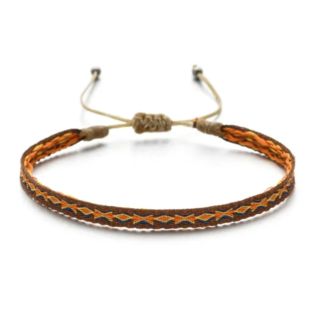 Bohemian Colourful Woven Rope String Bracelet