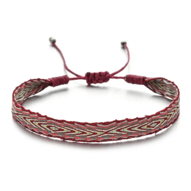 Bohemian Colourful Woven Rope String Bracelet
