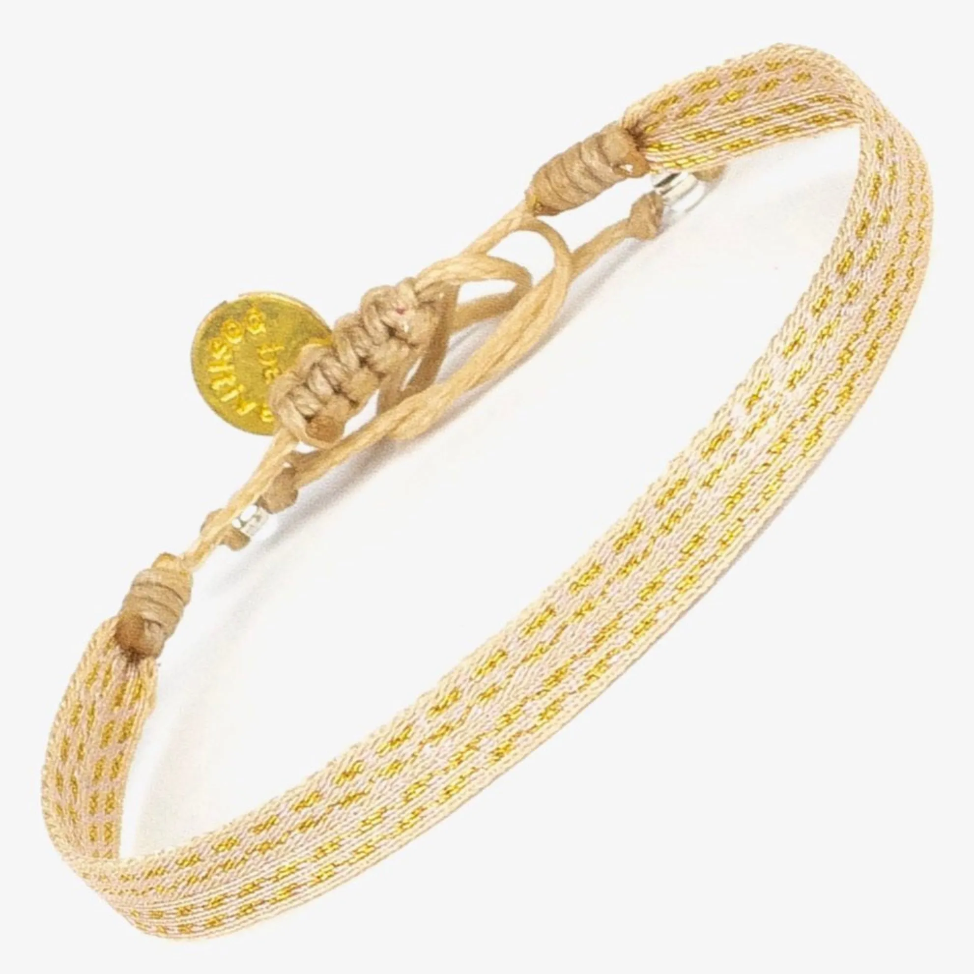 Bracelet Argantinas 120 - Beige & Gold
