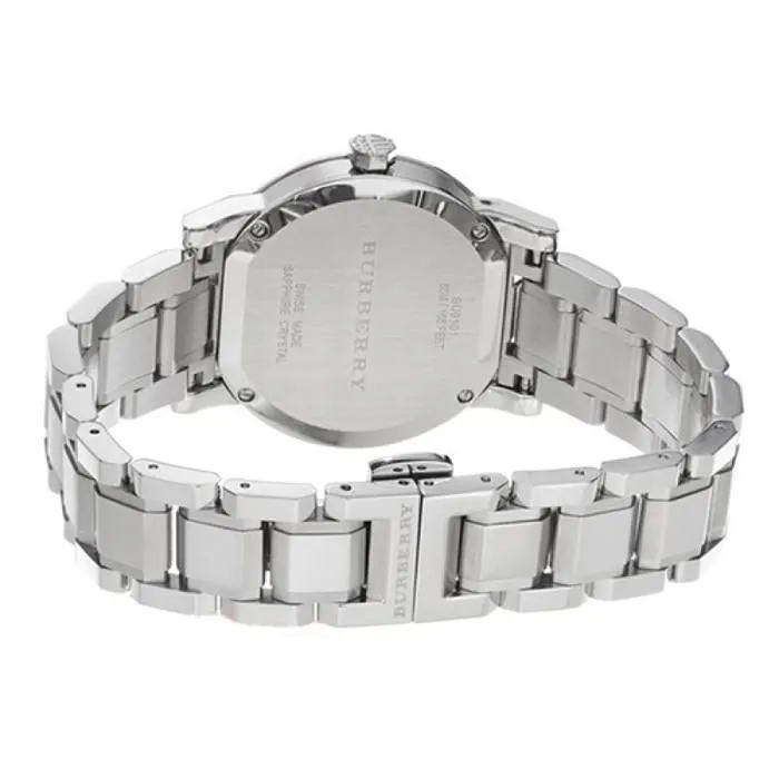 Burberry The City Black Dial Silver Women's Watch BU9201