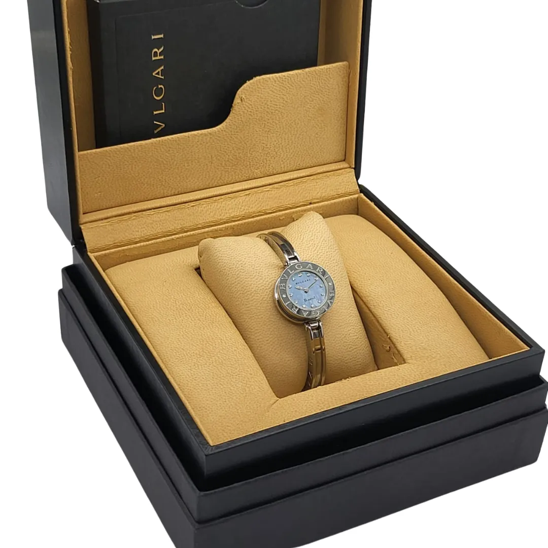Bvlgari B.Zero1 BZ22S Quartz Steel Bangle Watch 22mm