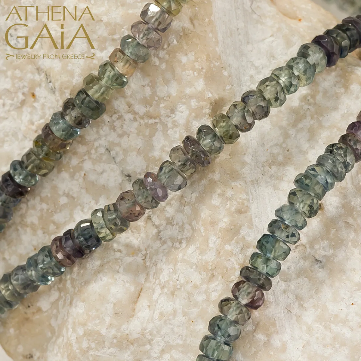Byzantine Embroidery Narrow River Necklace