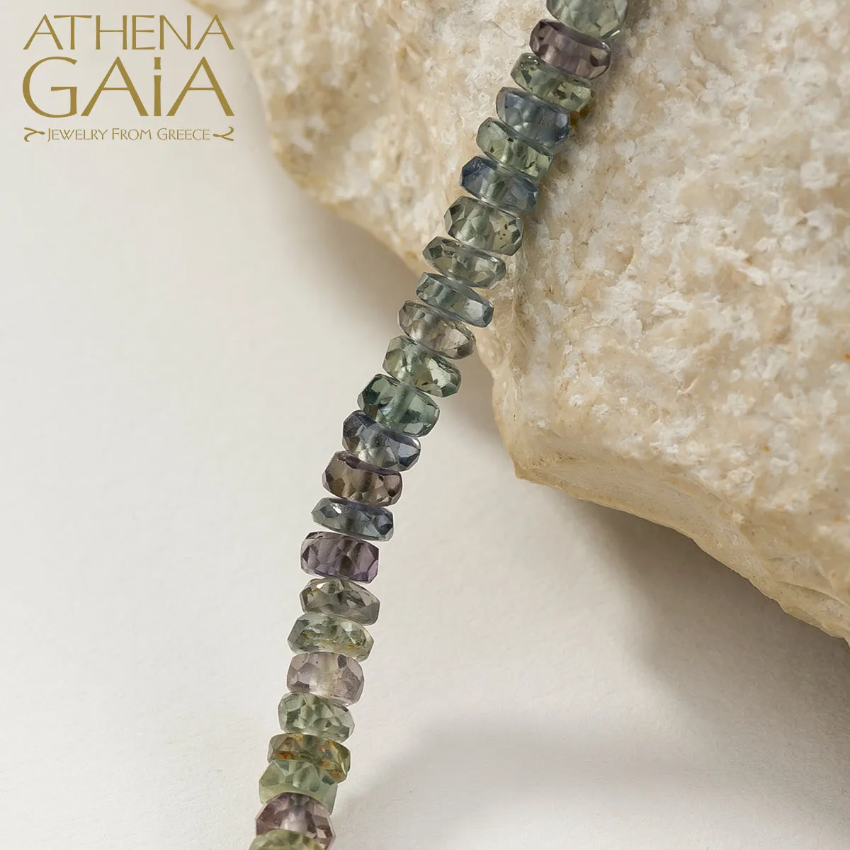 Byzantine Embroidery Narrow River Necklace