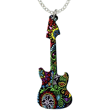 Caribbean Guitar Necklace, Item# 4171X