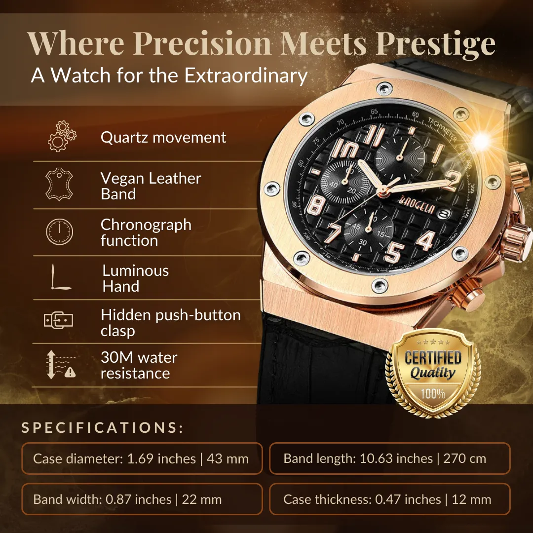 CASUAL CHRONOGRAPH WATCH | Stylish and versatile