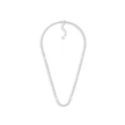 CD Icon Thin Chain Link Necklace • Silver