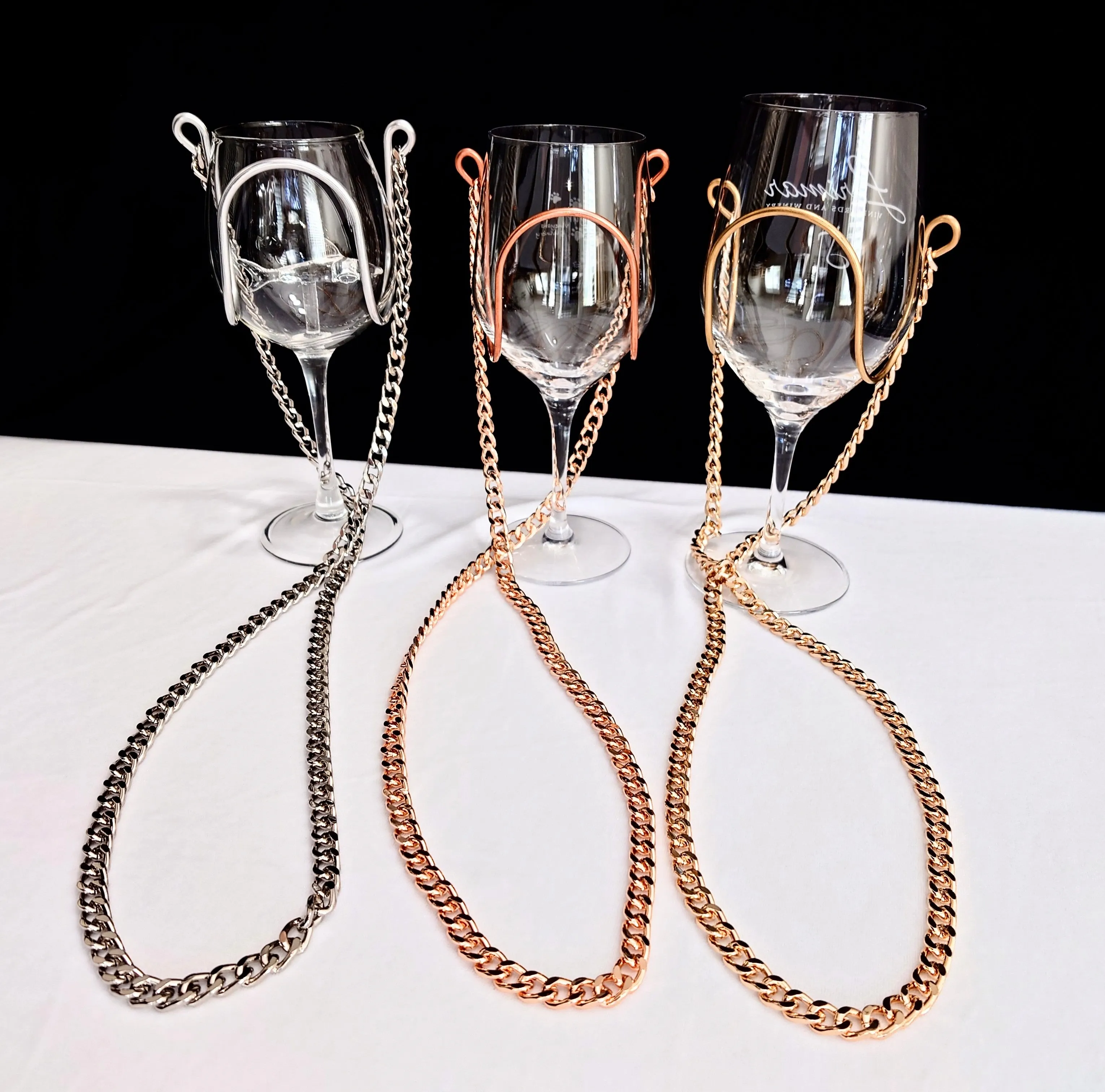 Chain - Gold Color - Wine Glass Necklace