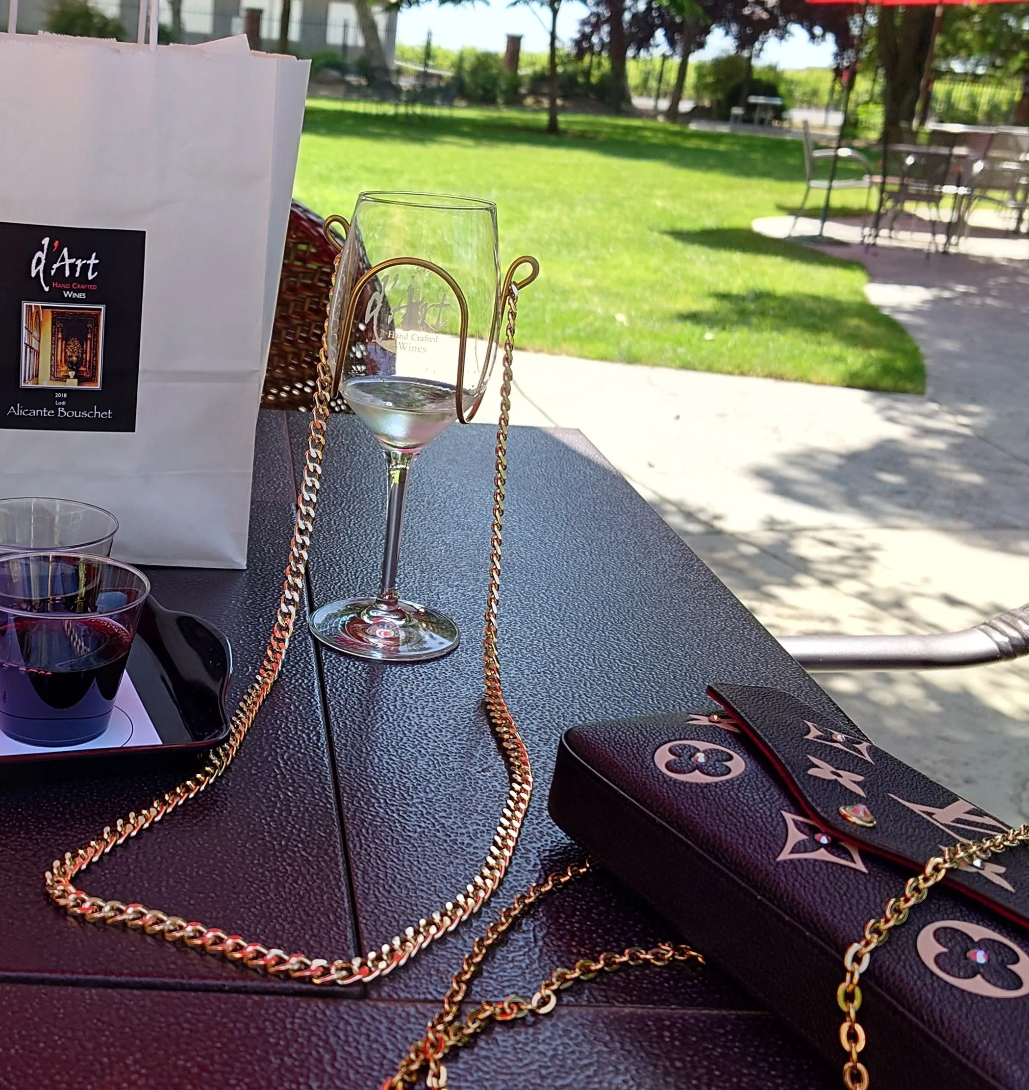 Chain - Gold Color - Wine Glass Necklace