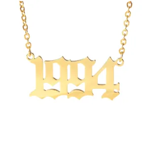Chain Number Necklace