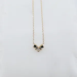 Chevron Diamond Ombre Necklace