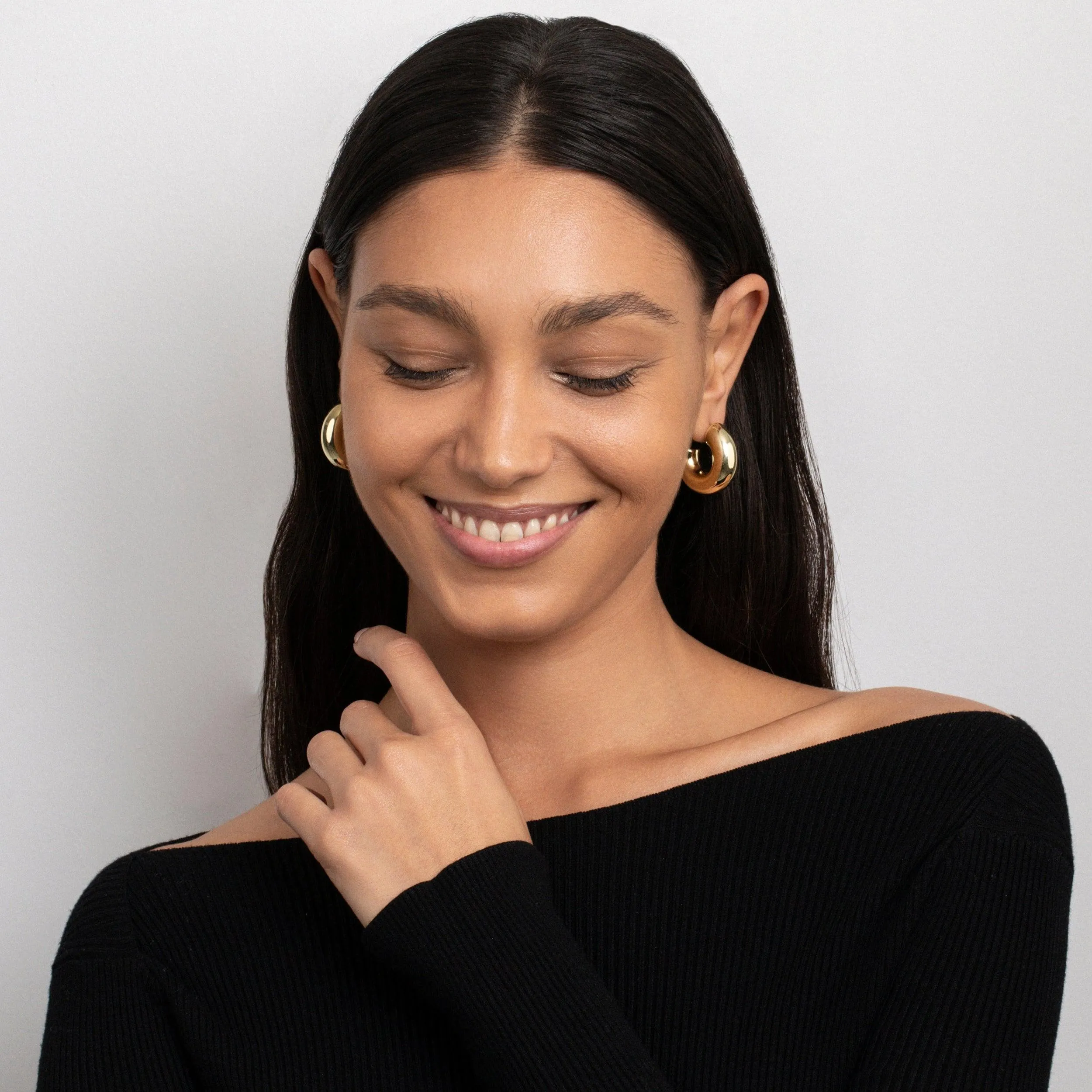 Chunky Hoop Earrings