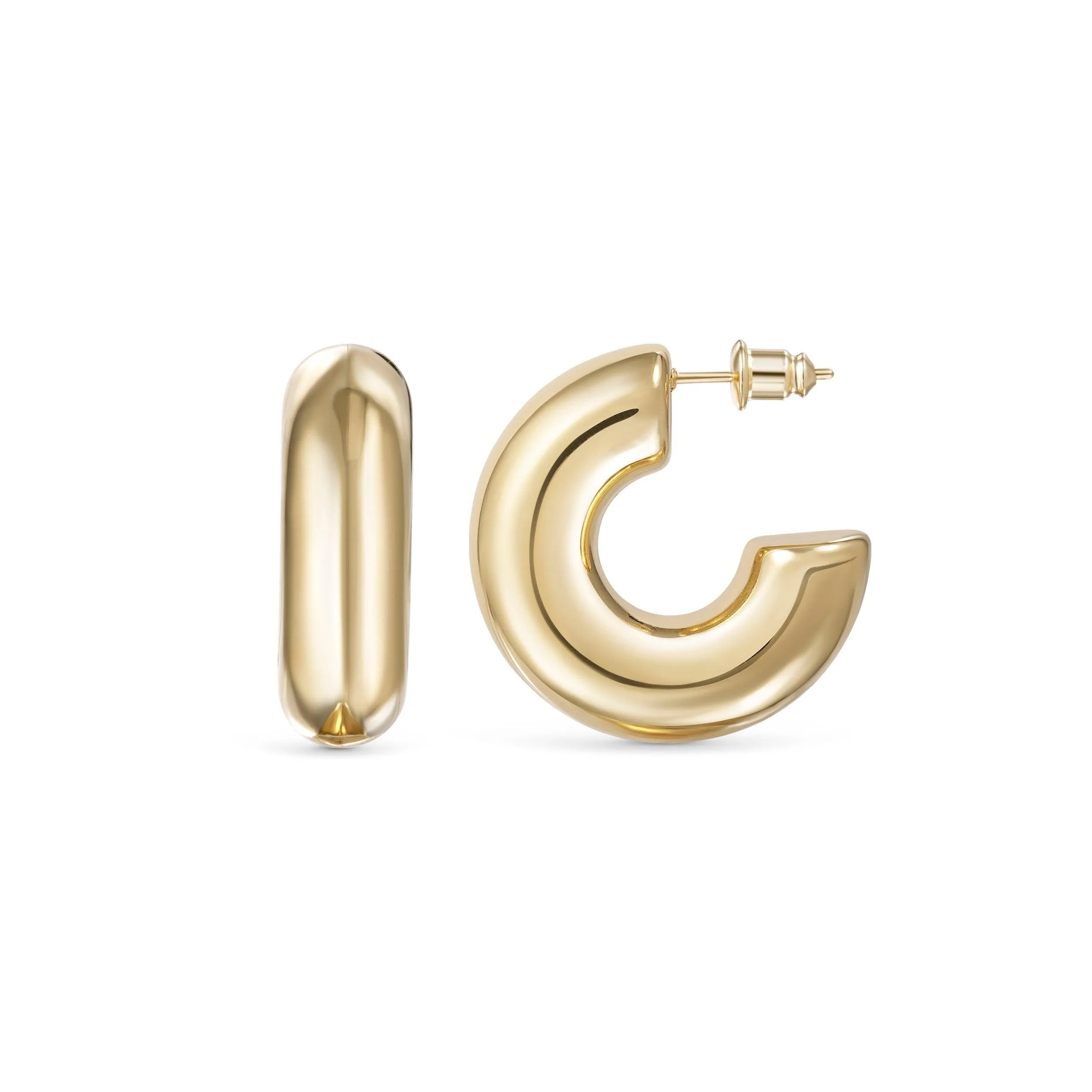 Chunky Hoop Earrings