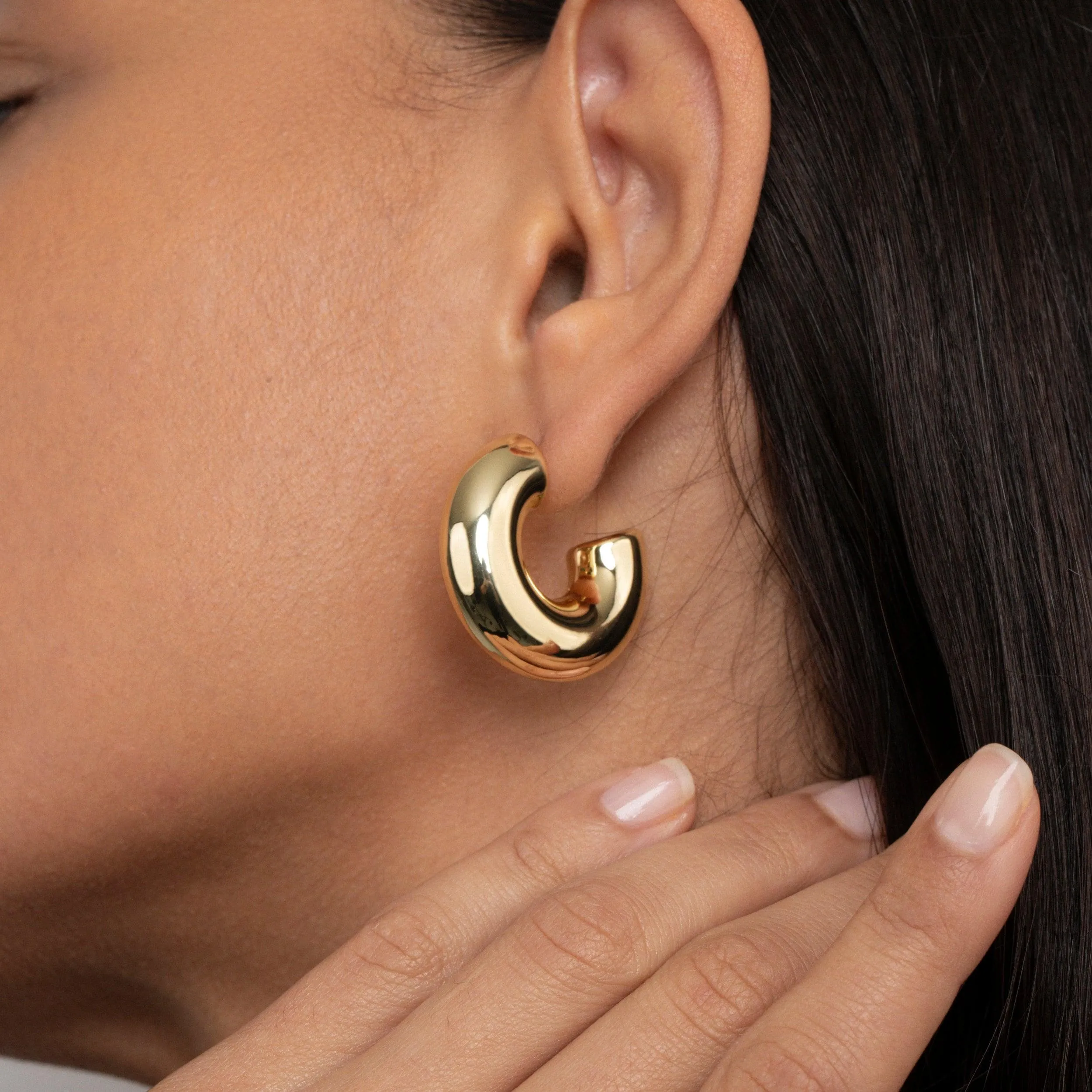 Chunky Hoop Earrings