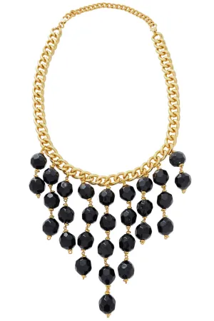 CLAIRE VANS KEMAT Gold Multi Strand Beaded Necklace