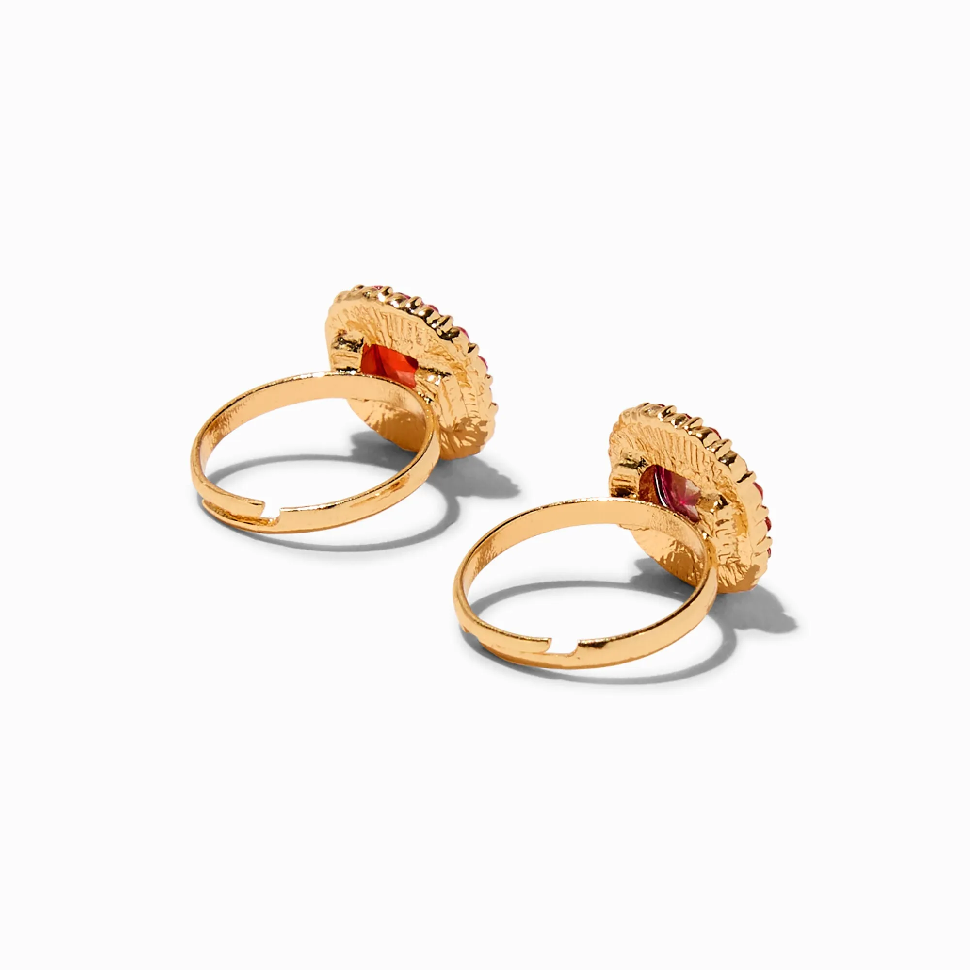 Claire's Red Rings