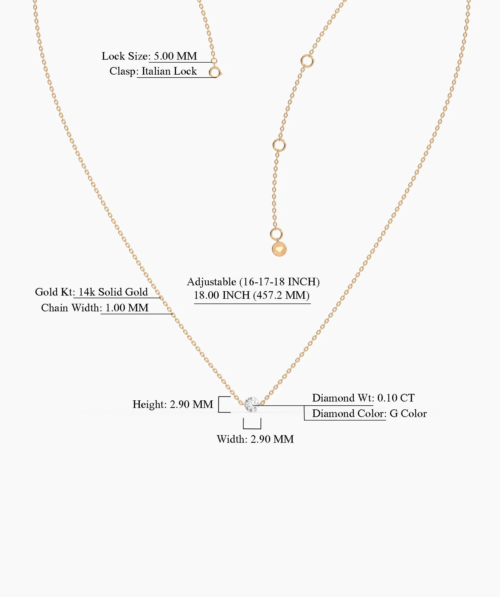 Classic Round-Cut Diamond Necklace