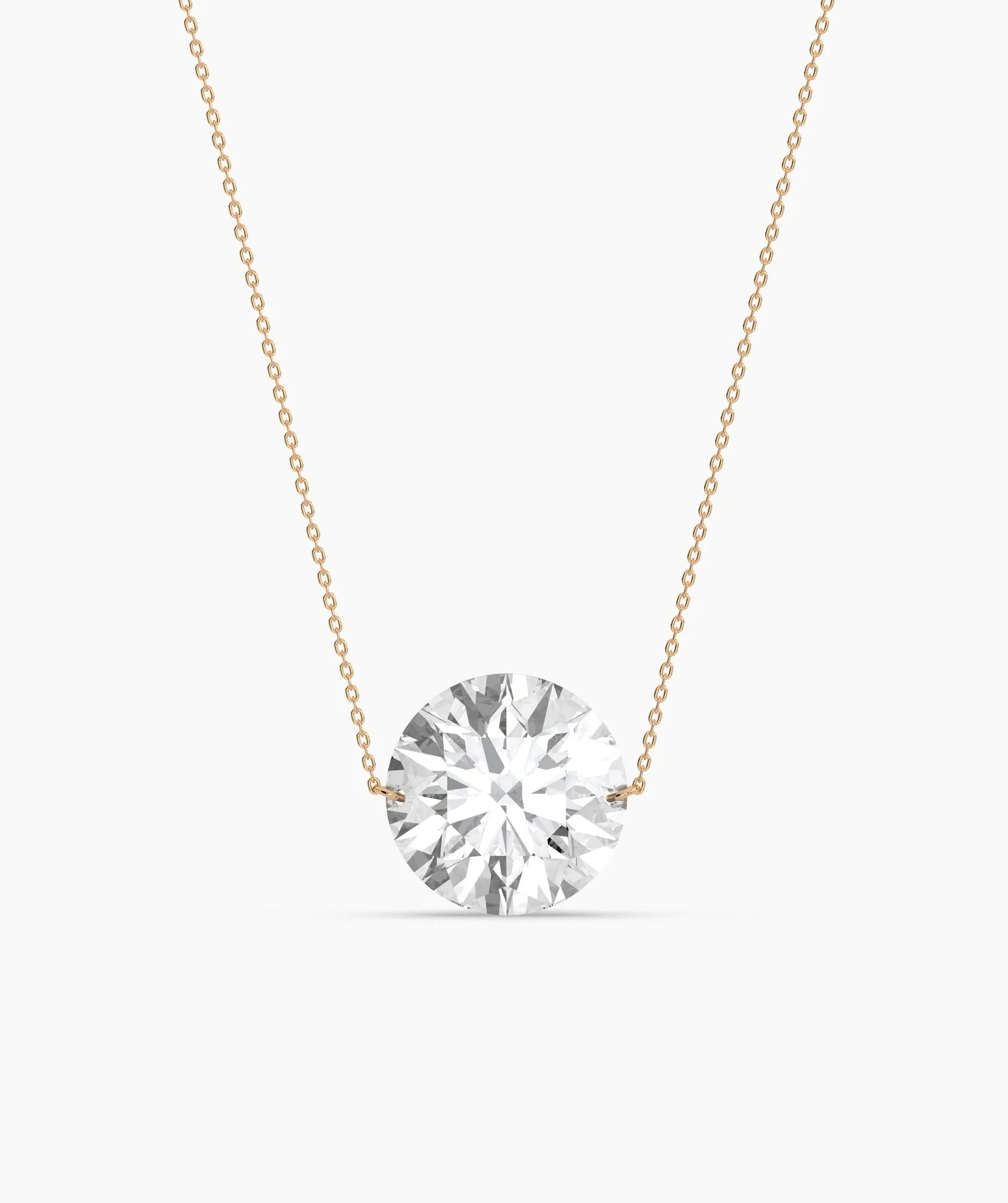 Classic Round-Cut Diamond Necklace