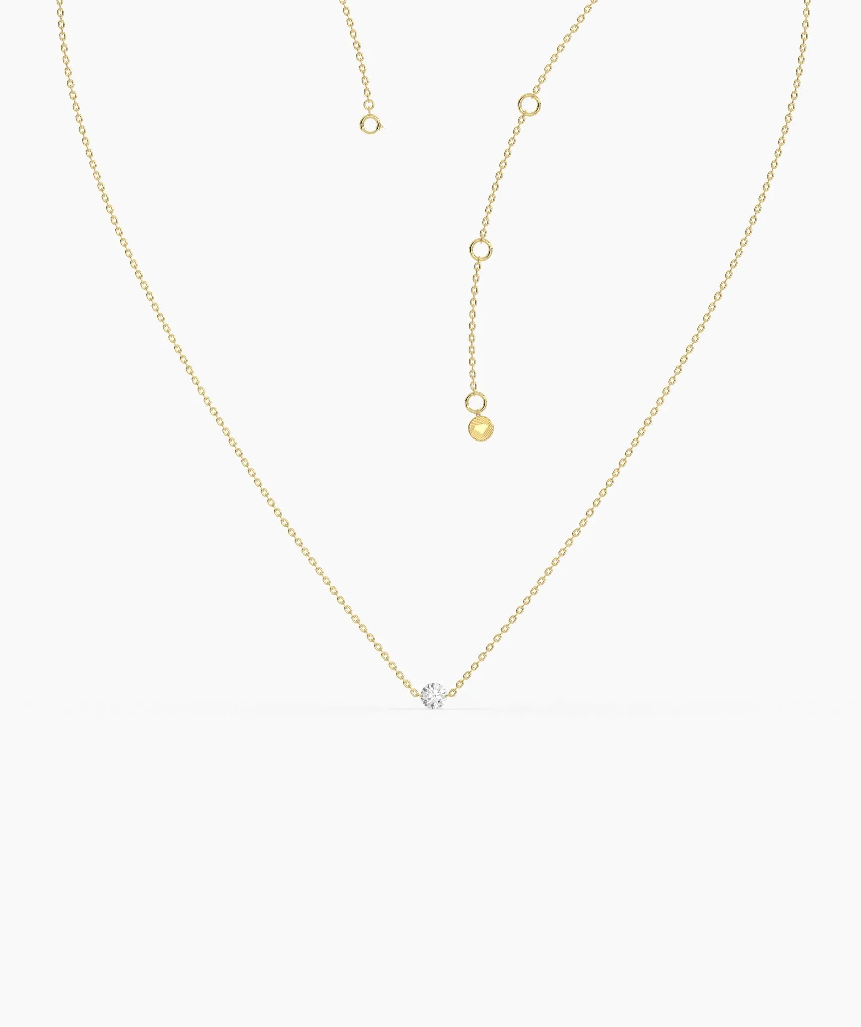 Classic Round-Cut Diamond Necklace