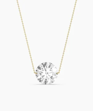 Classic Round-Cut Diamond Necklace