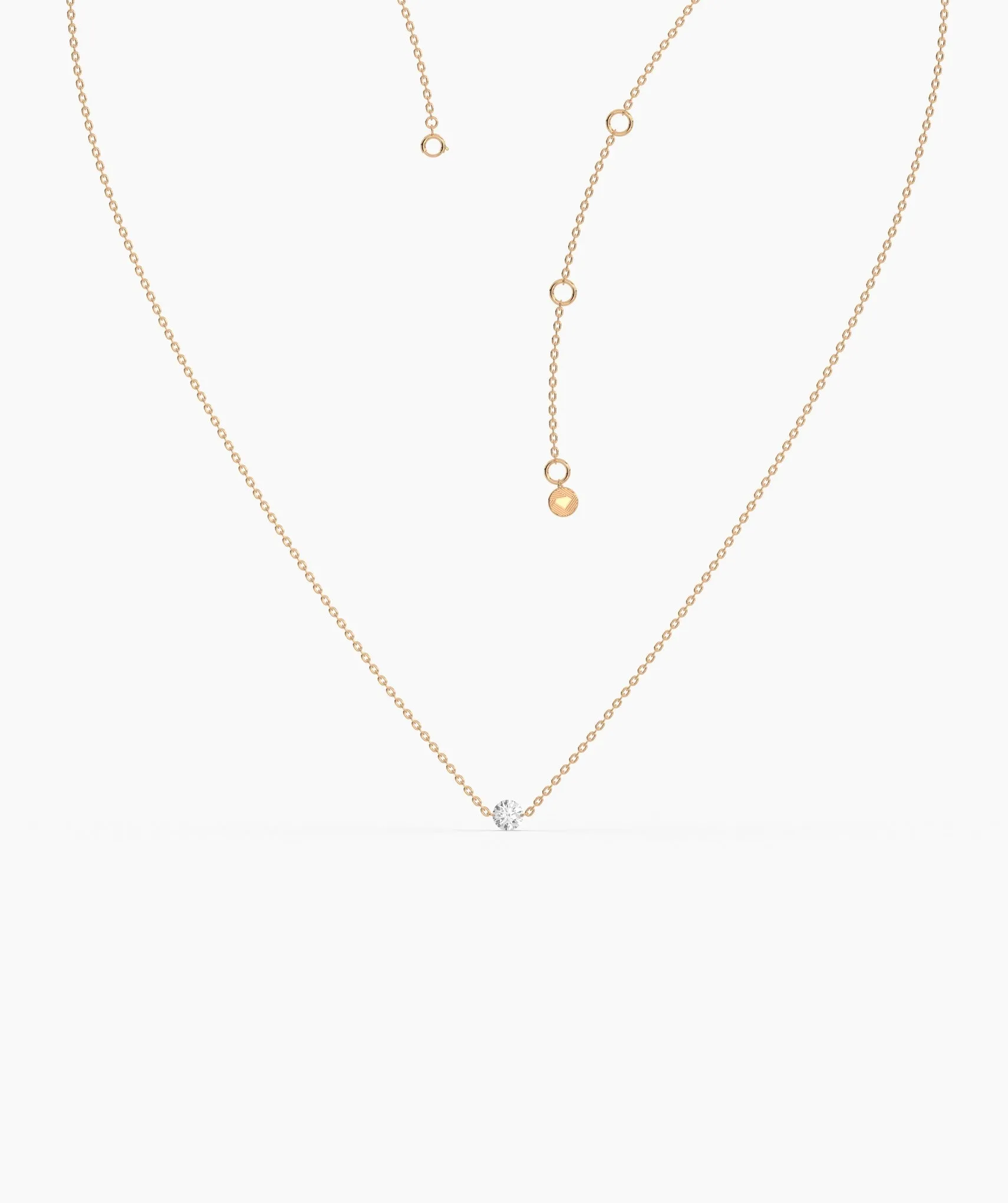 Classic Round-Cut Diamond Necklace