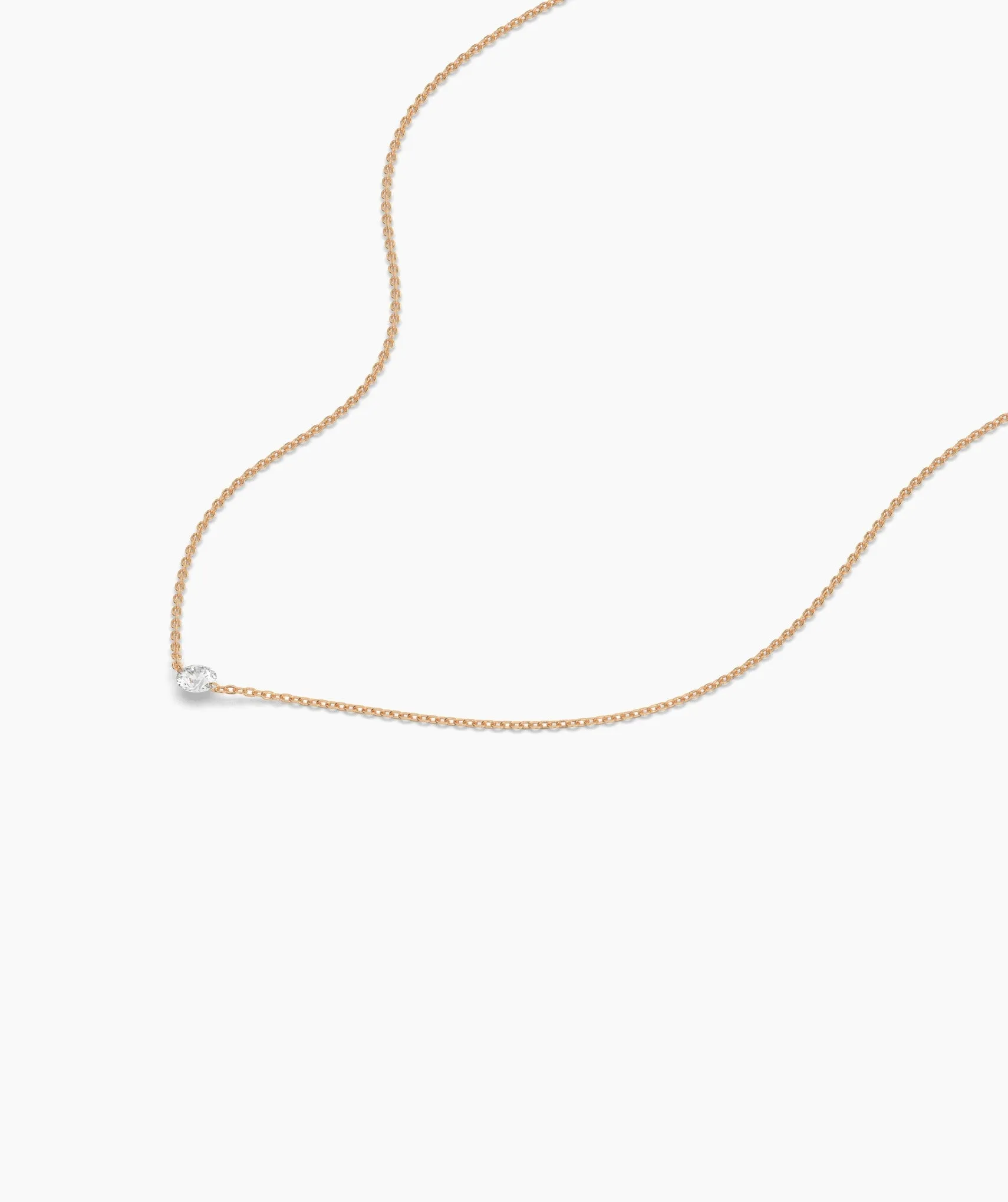 Classic Round-Cut Diamond Necklace