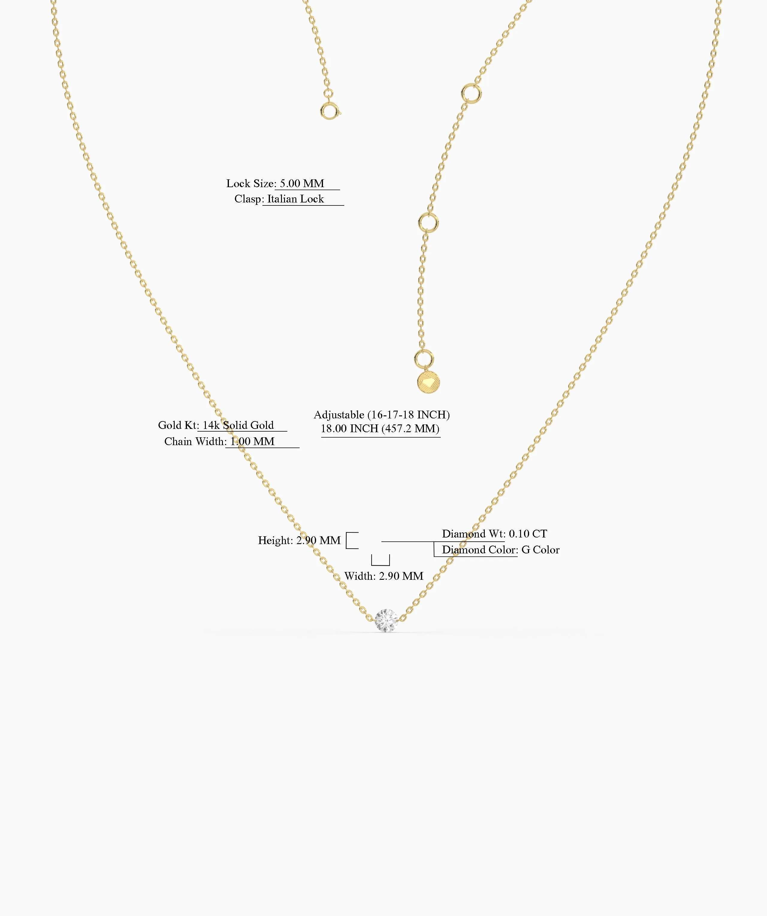 Classic Round-Cut Diamond Necklace