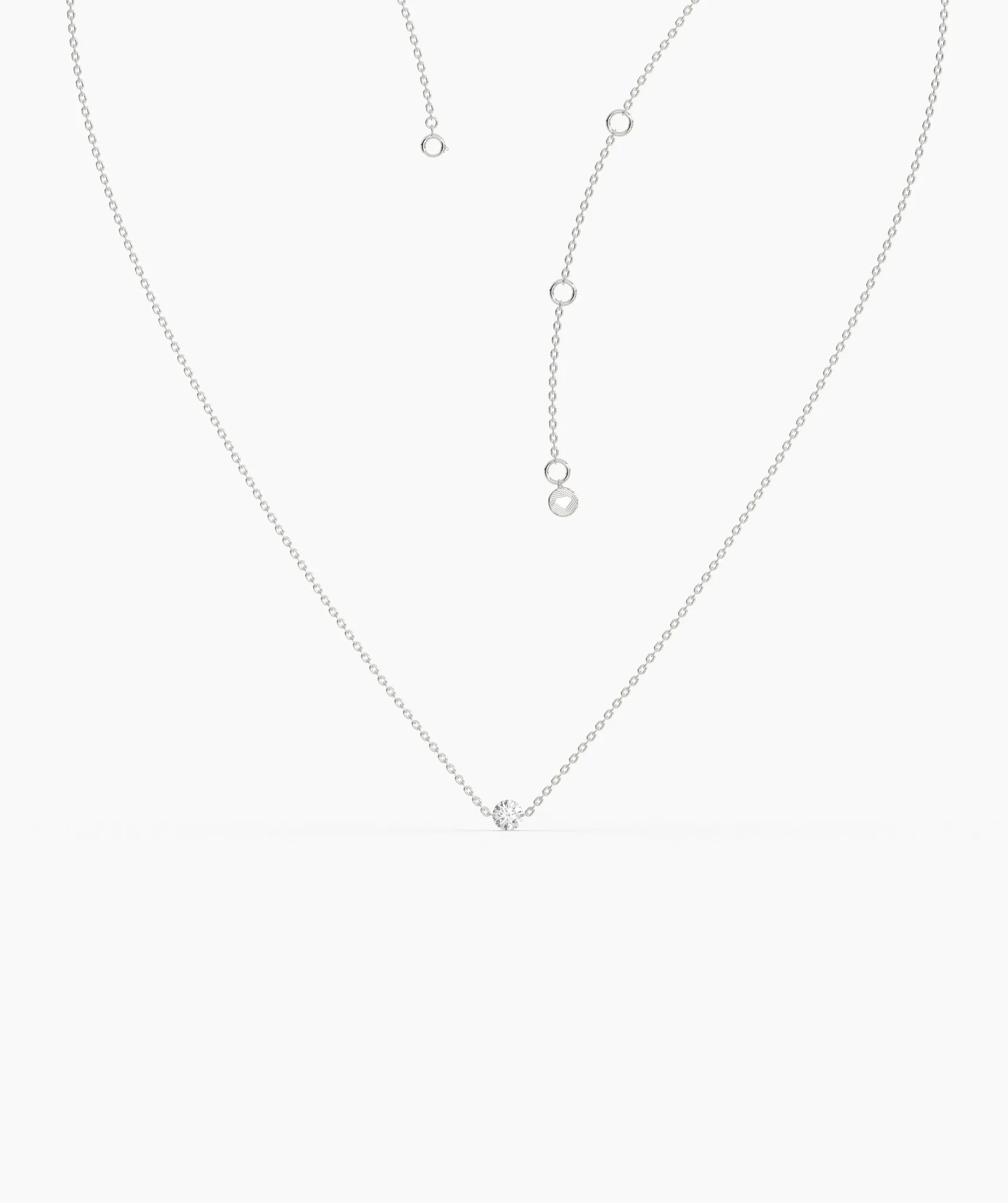 Classic Round-Cut Diamond Necklace