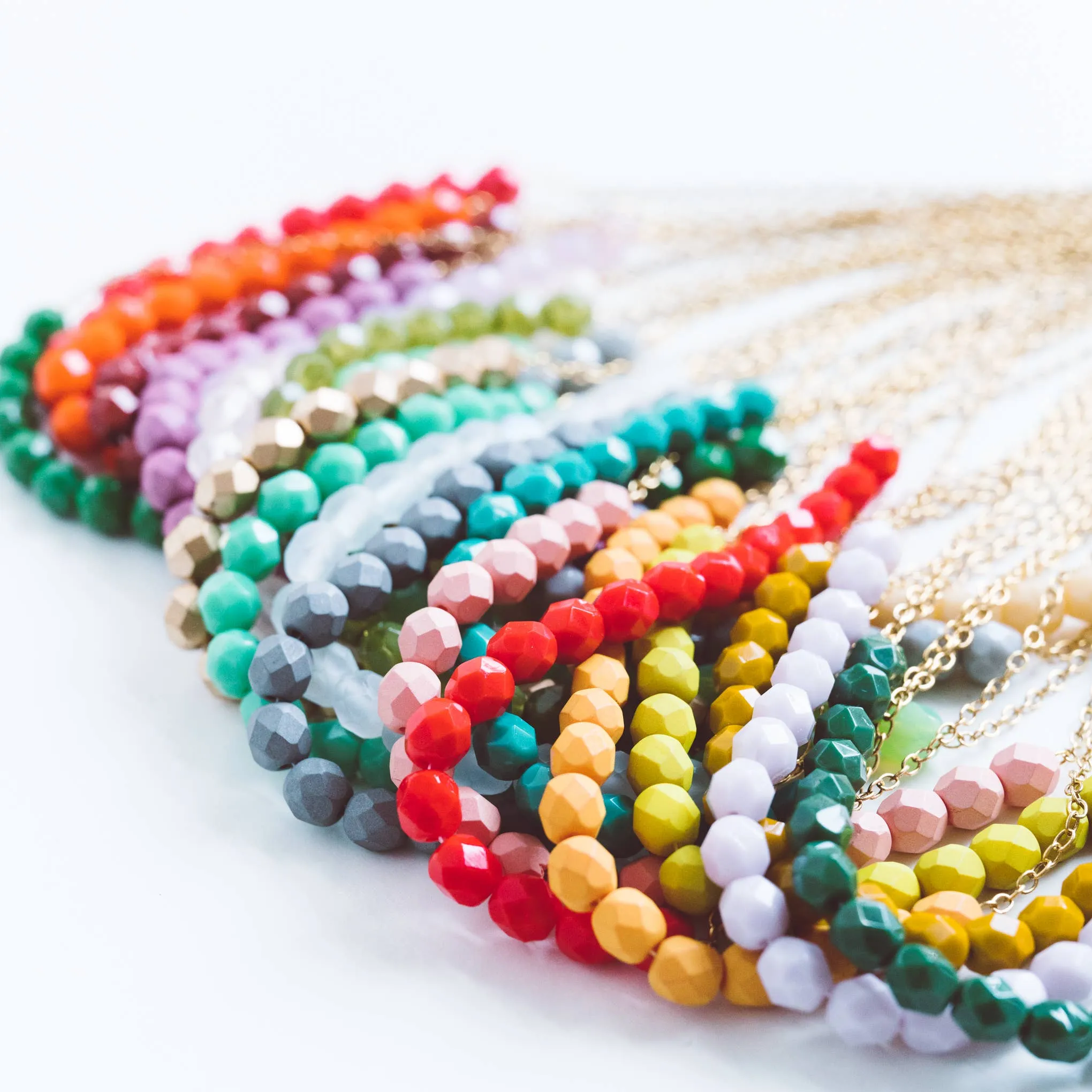 Colorful Glass Bead Necklace