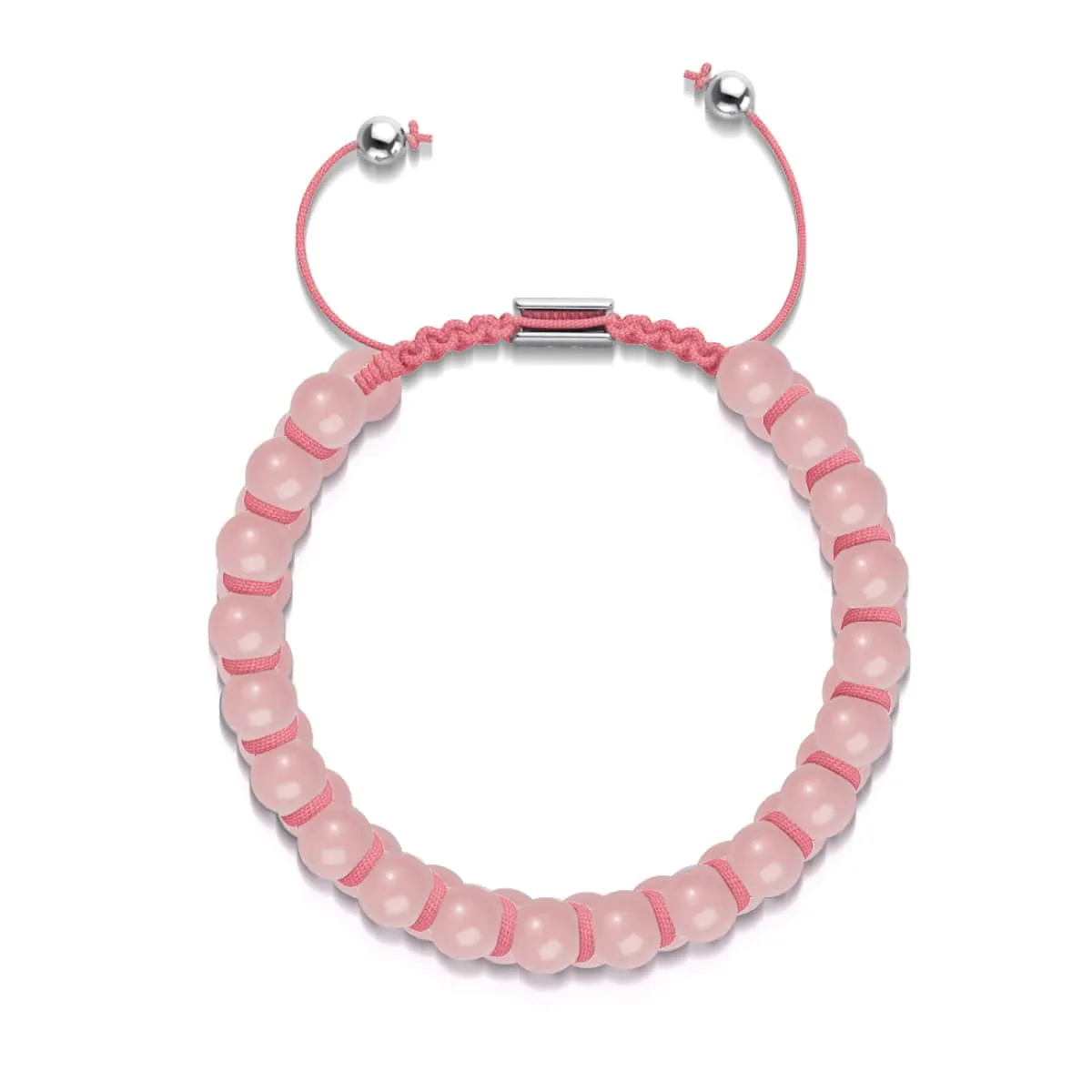 Coral | Lumos Ceramic | Vitality Macrame Bracelet