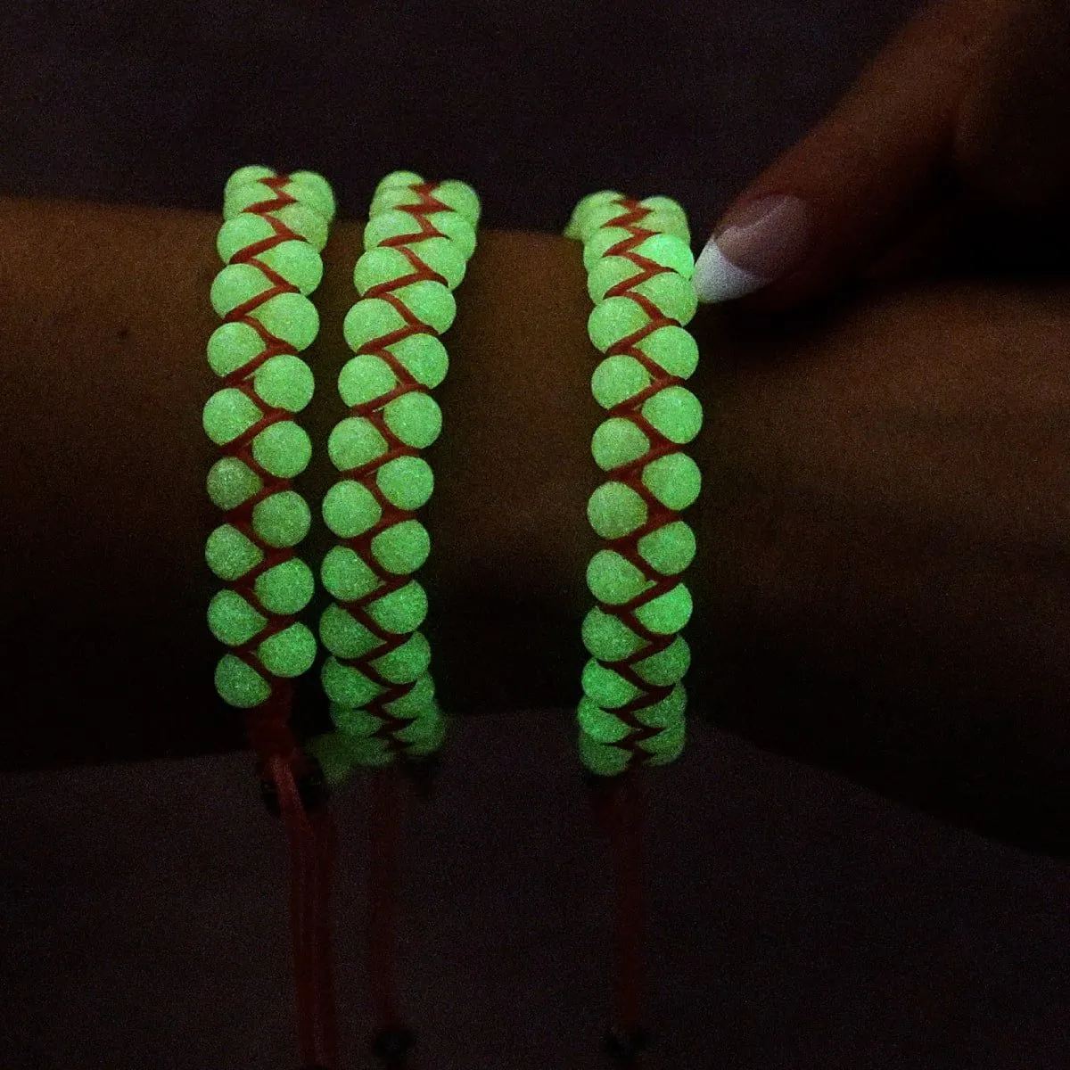 Coral | Lumos Ceramic | Vitality Macrame Bracelet