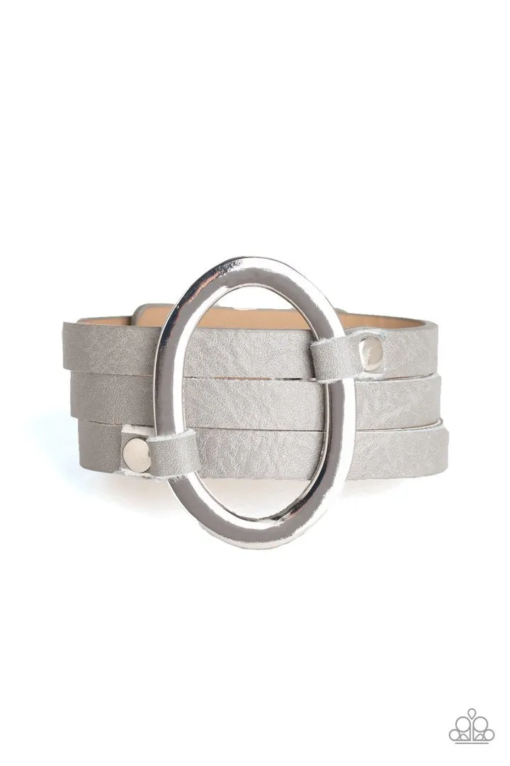 Cowgirl Cavalier Silver Paparazzi Bracelet
