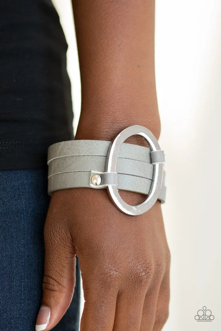 Cowgirl Cavalier Silver Paparazzi Bracelet