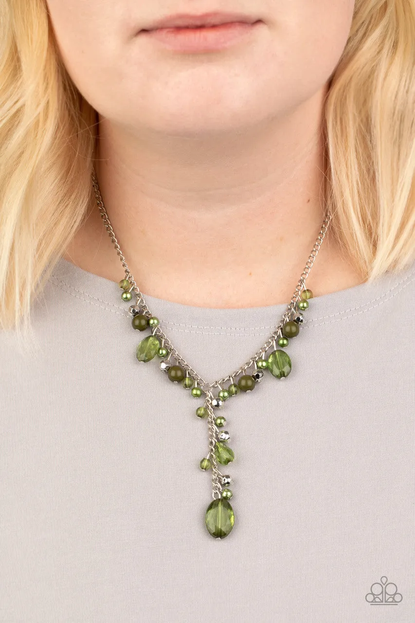 Crystal Couture Green Paparazzi Necklace
