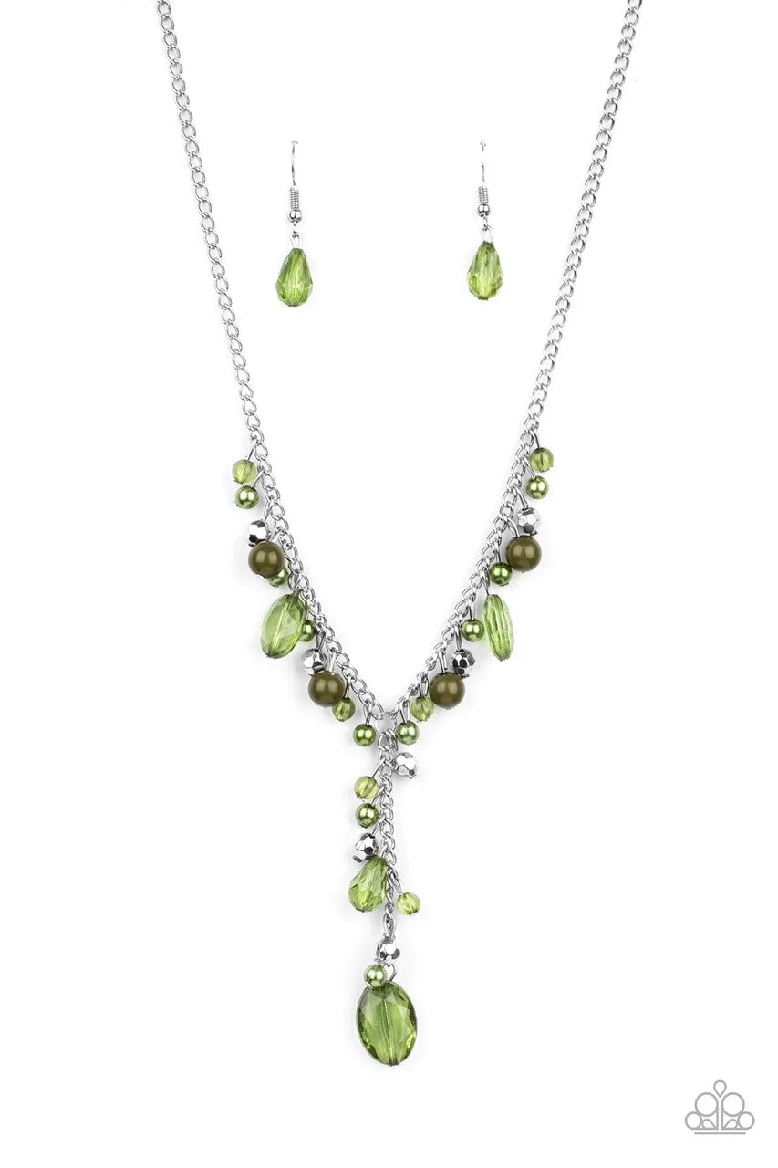 Crystal Couture Green Paparazzi Necklace