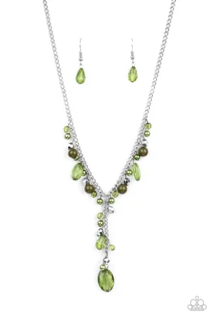 Crystal Couture Green Paparazzi Necklace