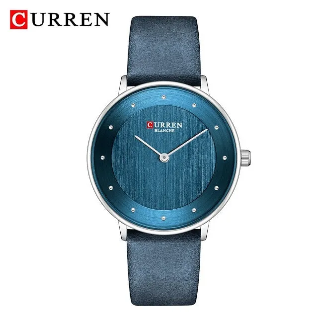 CURREN Brand Rose Gold Women Watches Luxury Dress Fashion Ladies Watch Leather Quartz Women Wristwatch Waterproof reloj mujer