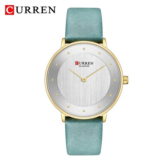 CURREN Brand Rose Gold Women Watches Luxury Dress Fashion Ladies Watch Leather Quartz Women Wristwatch Waterproof reloj mujer