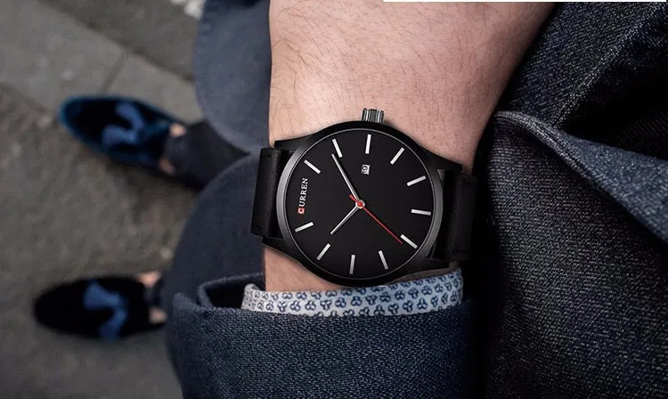 CURREN Fashion Simple Men Watch Top Brand Luxury Military Sport Wrist Watch Men Quartz Clock Mens Watches Waterproof Relogio