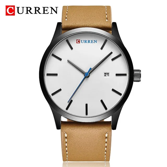 CURREN Fashion Simple Men Watch Top Brand Luxury Military Sport Wrist Watch Men Quartz Clock Mens Watches Waterproof Relogio