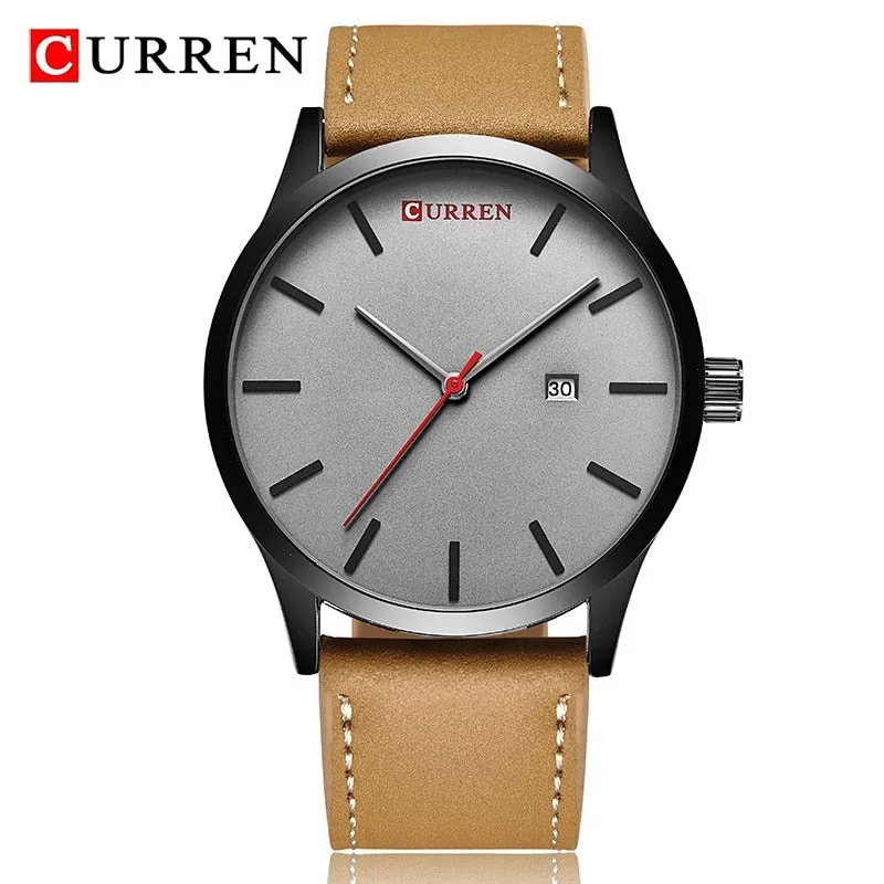 CURREN Fashion Simple Men Watch Top Brand Luxury Military Sport Wrist Watch Men Quartz Clock Mens Watches Waterproof Relogio