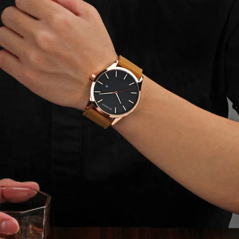 CURREN Fashion Simple Men Watch Top Brand Luxury Military Sport Wrist Watch Men Quartz Clock Mens Watches Waterproof Relogio