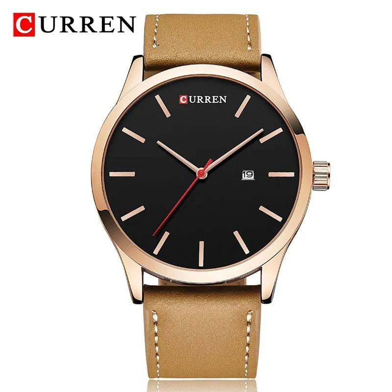 CURREN Fashion Simple Men Watch Top Brand Luxury Military Sport Wrist Watch Men Quartz Clock Mens Watches Waterproof Relogio
